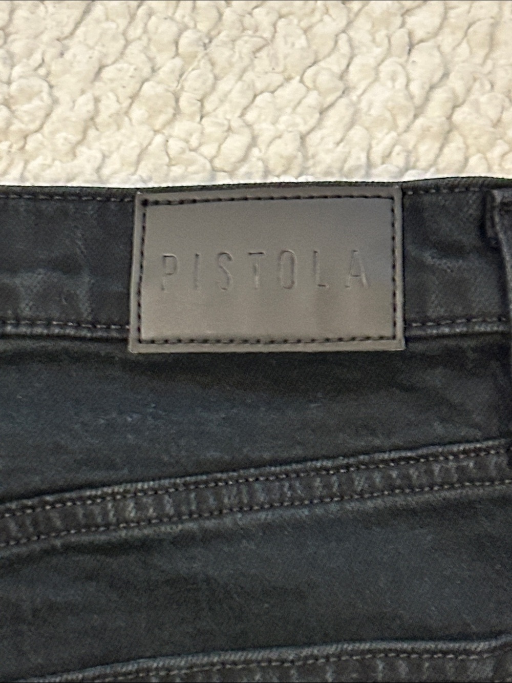 Pistola Lexi Mid Rise Straight Carpenter Jeans size 29 Coal Black - Picture 10 of 14